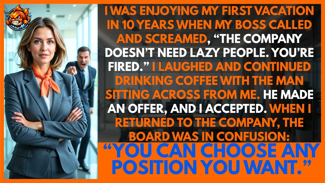 CEO Fired Me For Enjoying My First Holiday in 10 Years. He Had No Idea Who I'm Having Coffee With