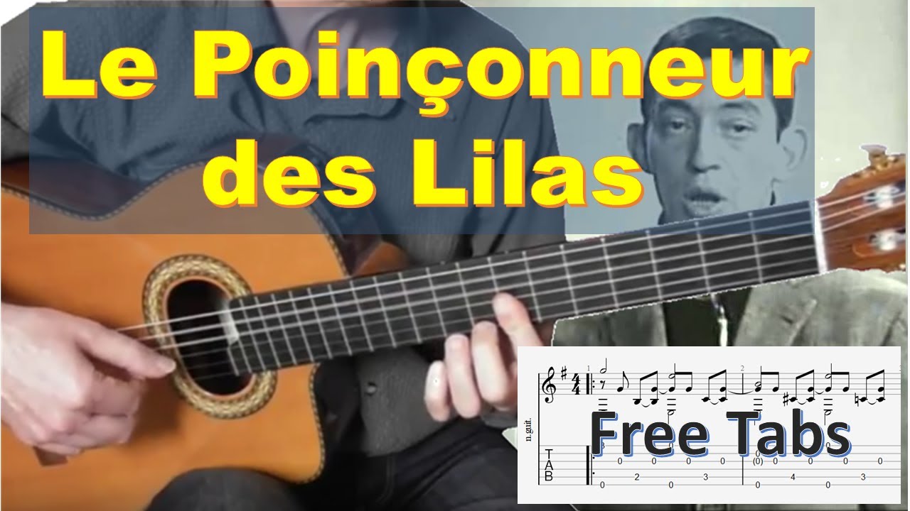 Le poinçonneur des lilas - Serge Gainsbourg - Solo fingerstyle guitar