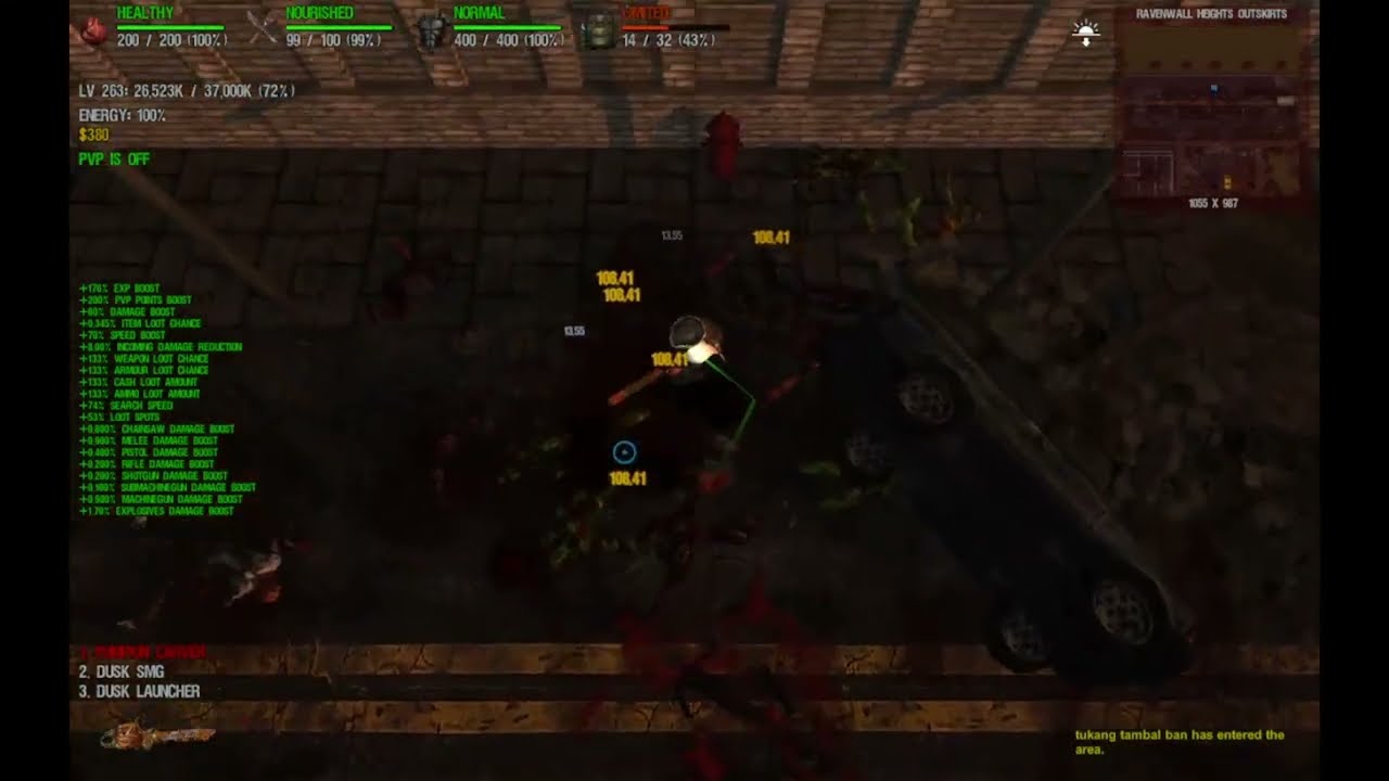 Pumpkin Carver vs Butcher Saw | Dead Frontier