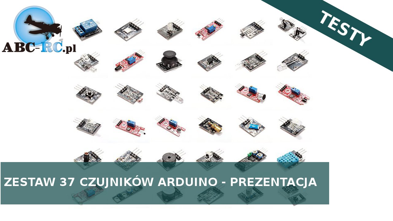 Zestaw 37 czujników modułów - detektorów dla Arduino - Prezentacja - ABC-RC.PL