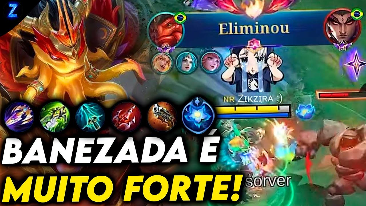QUE DANO É ESSE DO BANE FÍSICO, SKIN MEMBRO ESTRELA!! - BANE GAMEPLAY | Mobile Legends