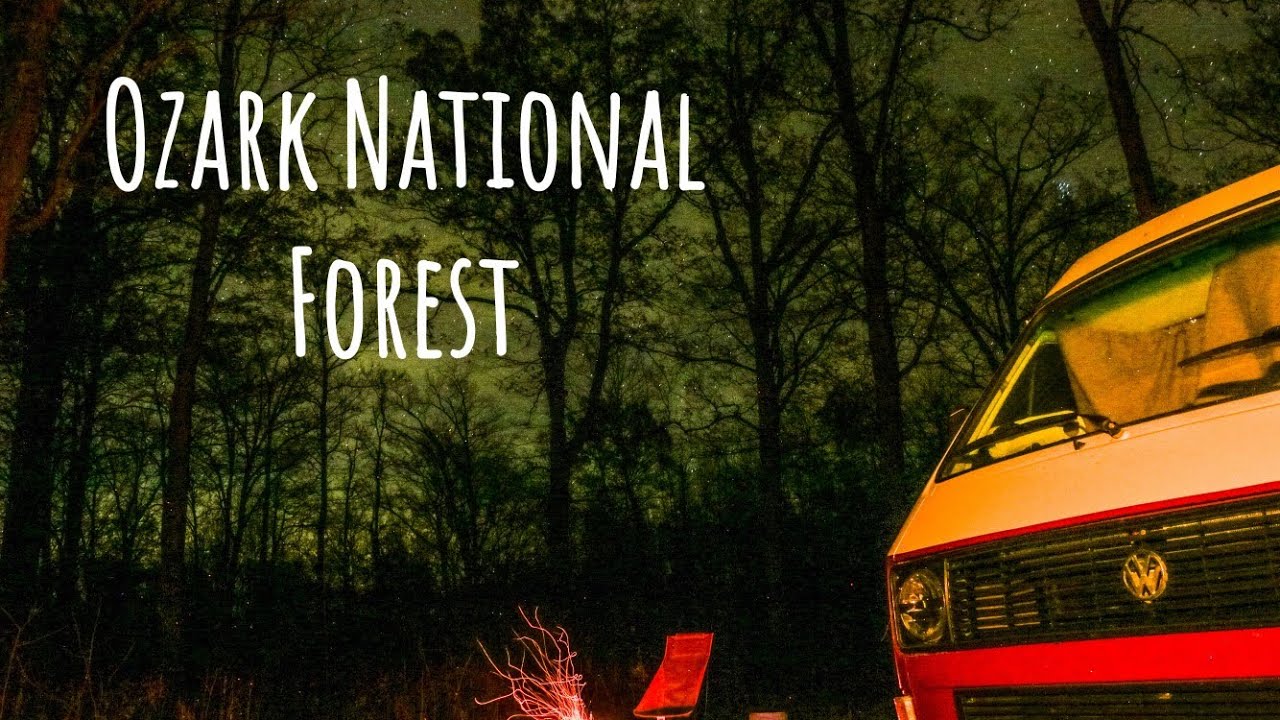 Vanagon camping for FREE in the Ozark National Forest