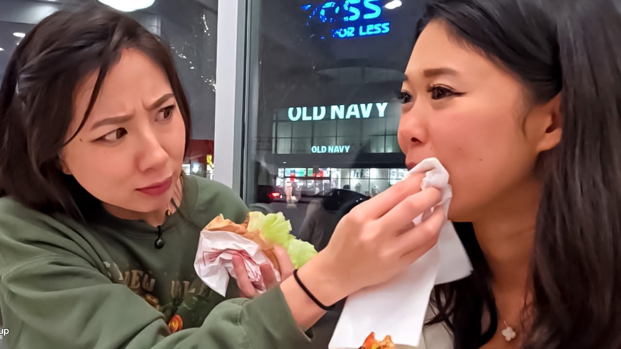 Fuslie Takes Extra Emily On A Date To In-N-Out Burger!