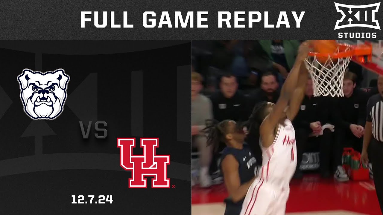 Butler vs. Houston (12.7.24) Full Game Replay | 2024-25 Big 12 Men's Basketball