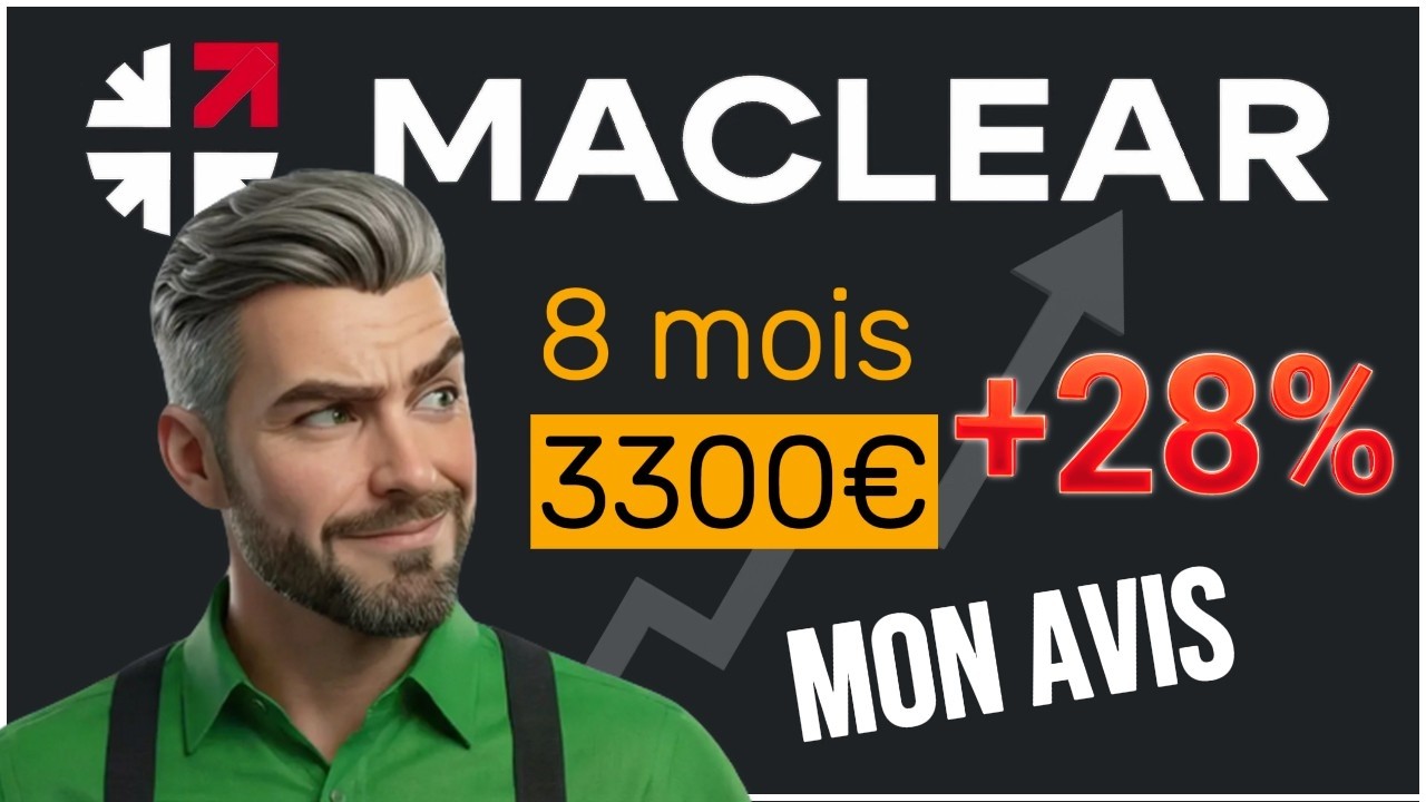 MACLEAR : 28% de rendement ! Mon AVIS apr&egrave;s 8 mois (3300&euro;)