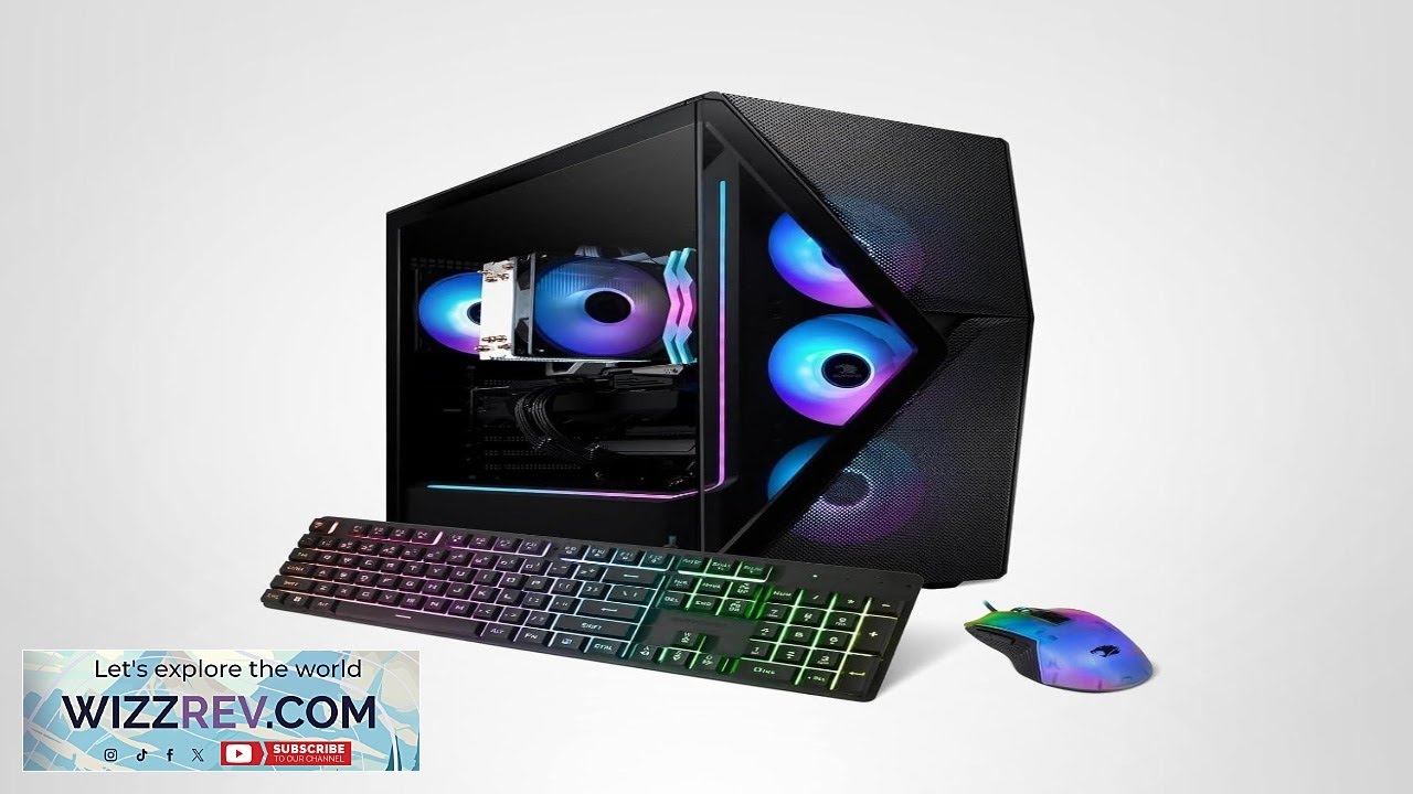 iBUYPOWER Slate MESH Gaming PC Desktop Computer Intel Core i7 14700F CPU