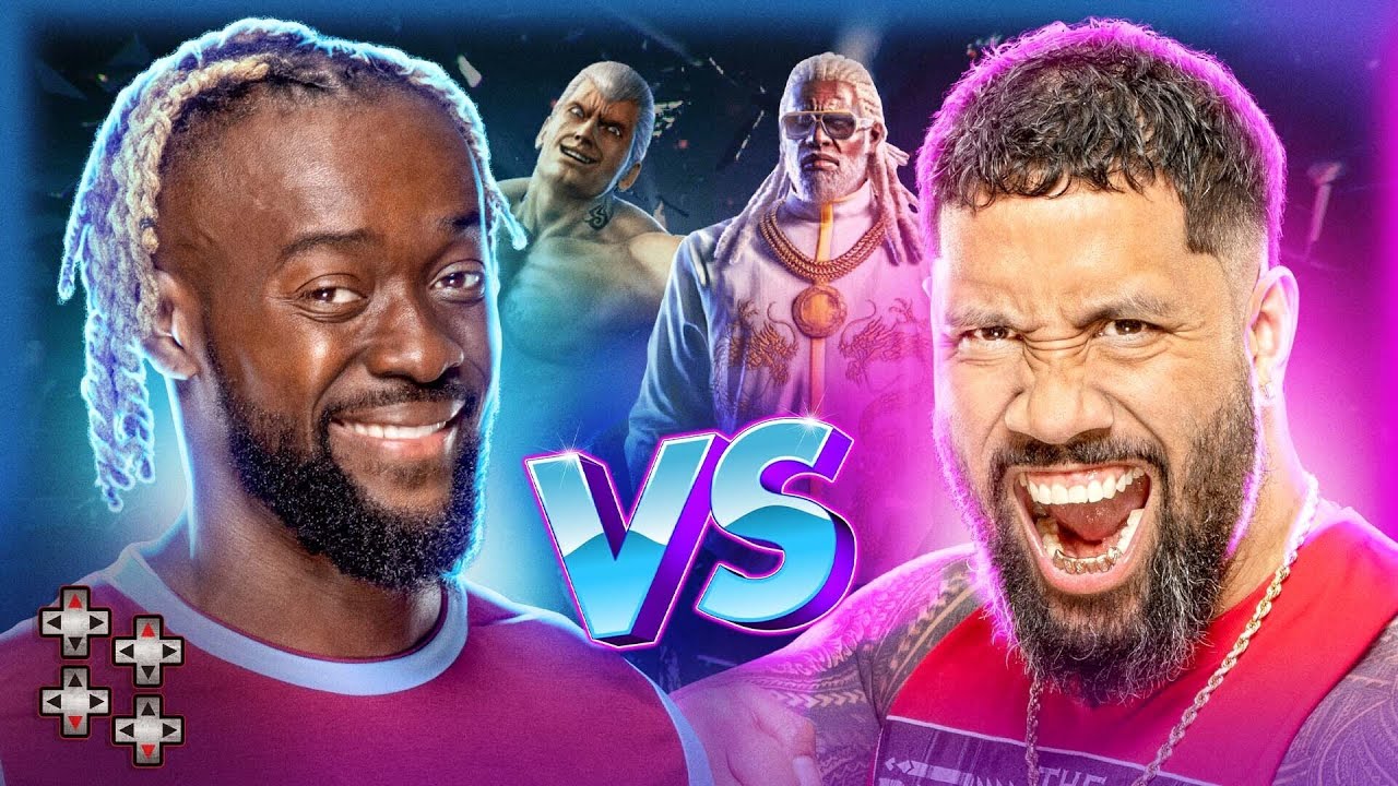 The Usos, Kofi Kingston, Ricochet & Austin Creed’s Tekken 7 battle!
