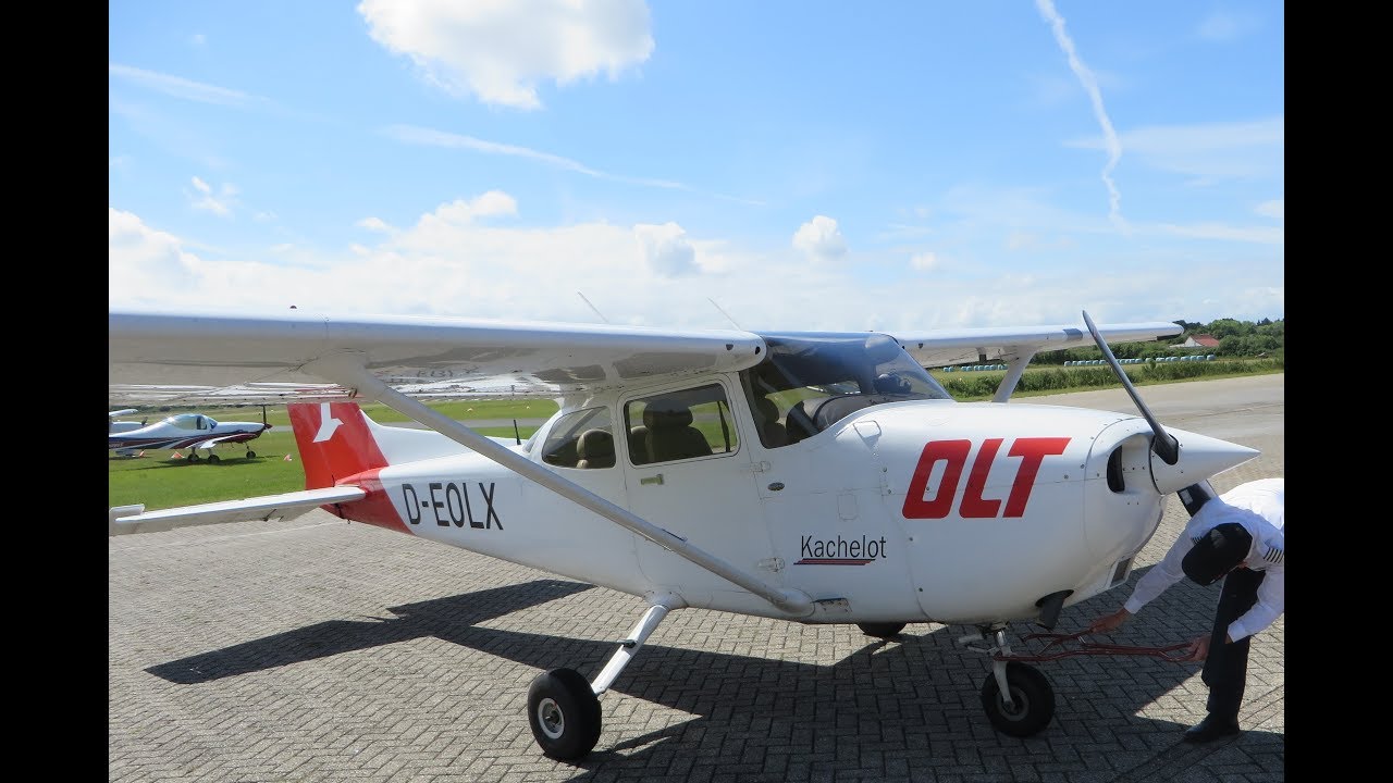 Start und Landung auf dem Flugplatz Borkum (BMK) mit einer Cessna 172 