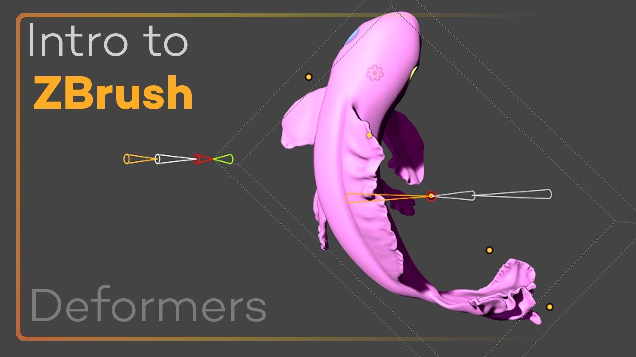 Intro to ZBrush 050 - Gizmo Deformers for quick results and modifying your shapes with precision!