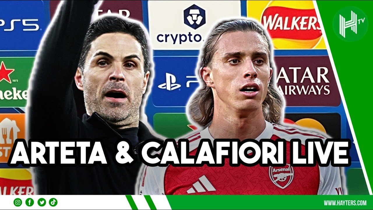 LIVE | Arteta & Calafiori | Arsenal v Leverkusen | Champions League