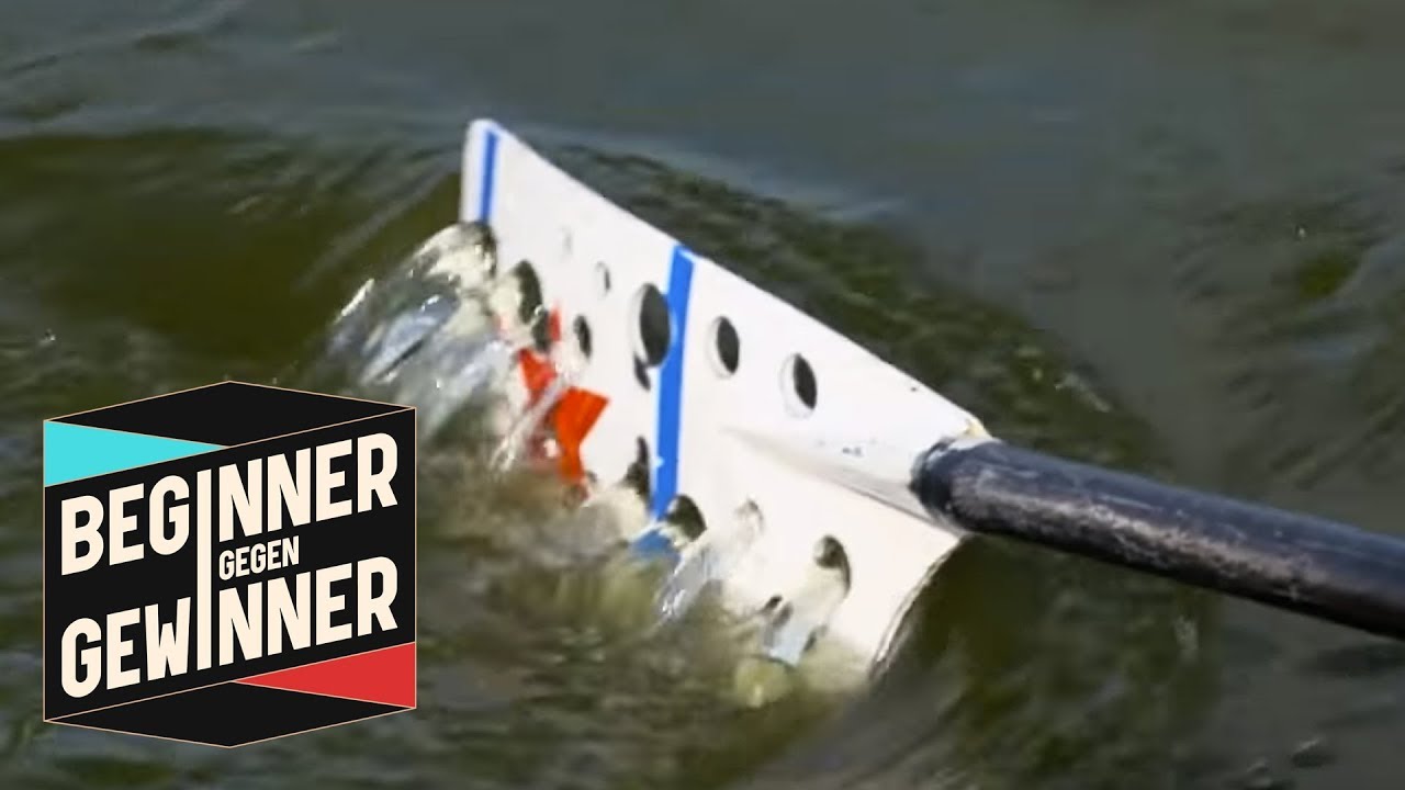Rudern: Karl Schulze rudert mit durchlöcherten Paddeln | Beginner gegen Gewinner | ProSieben