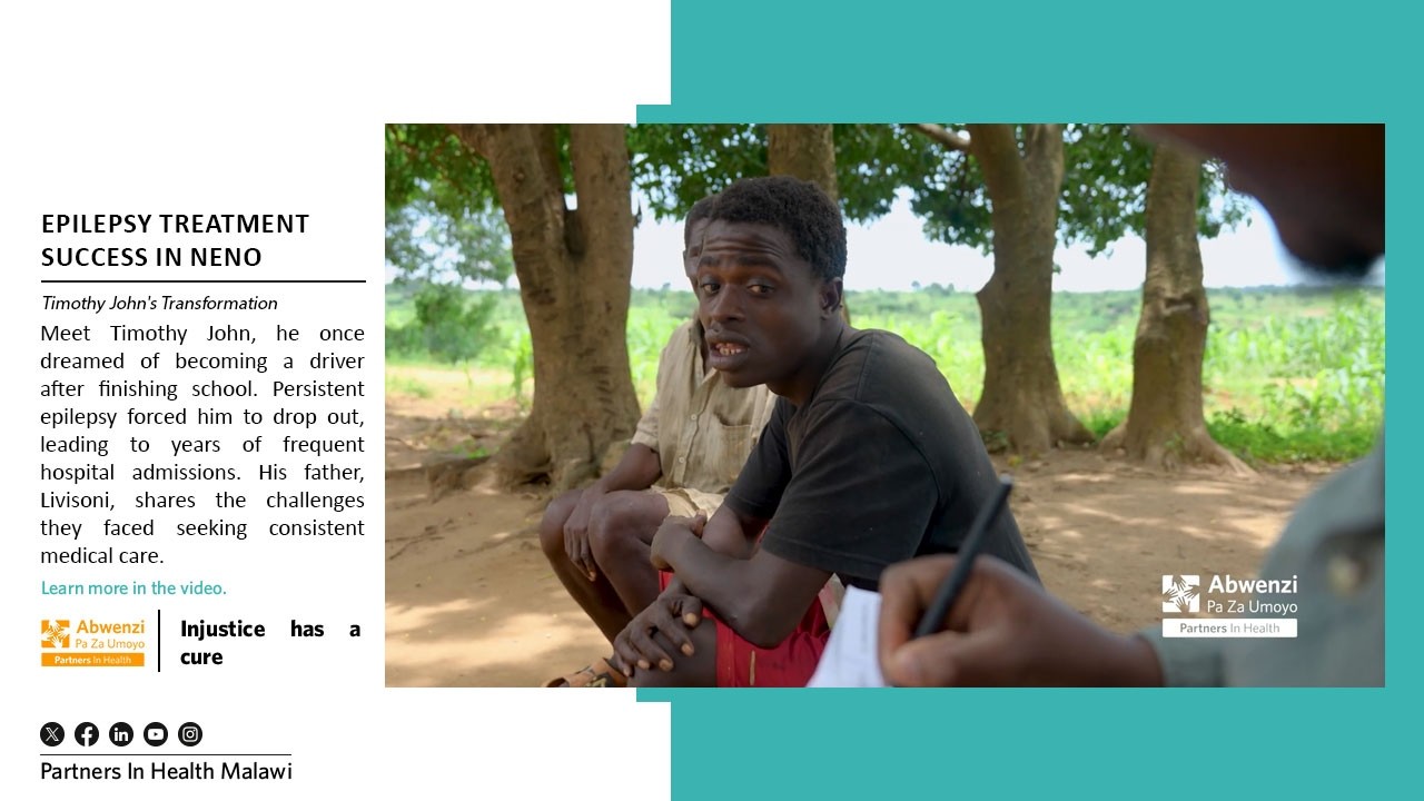 Epilepsy Treatment Success in Neno: Timothy John's Transformation