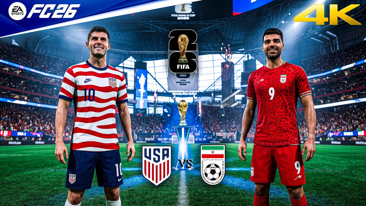 FC 26 - США против Ирана - Чемпионат мира по футболу FIFA 2026 за мир | Геймплей на ПК&trade; [4K60]