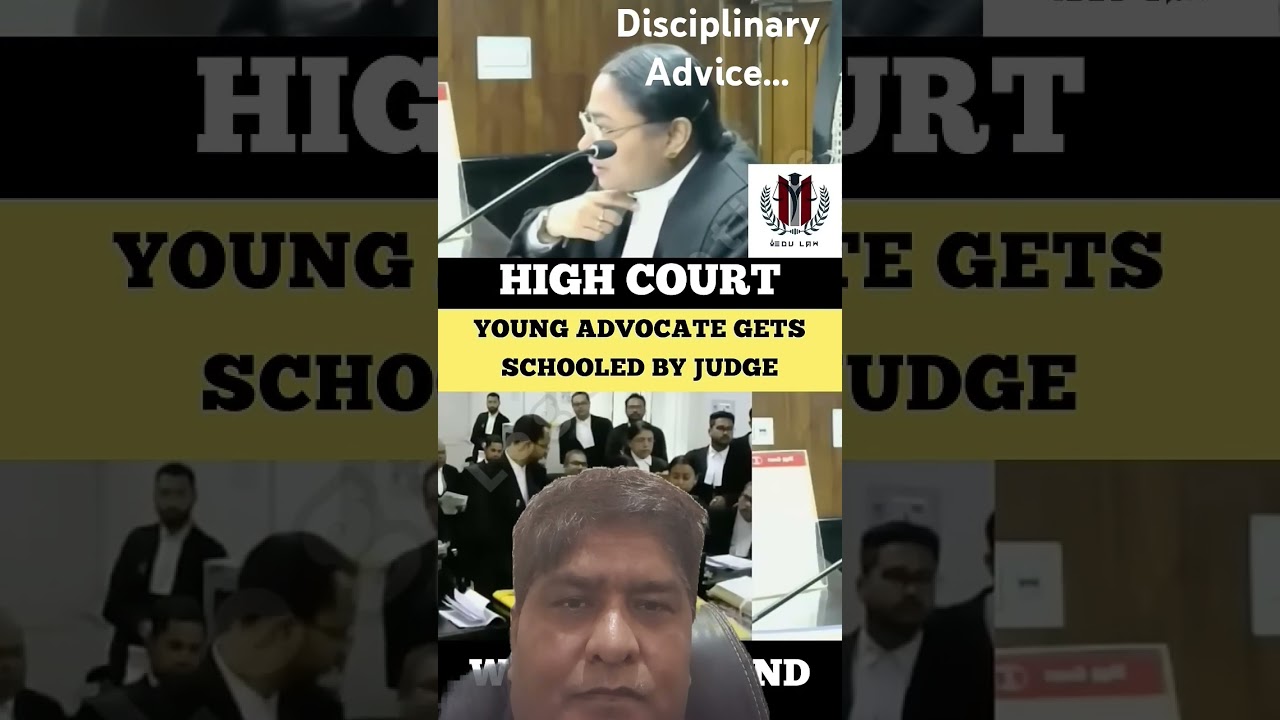 Disciplinary Advice..#court #lawyer #advocate #legal #law #judge #discipline #viralvideo #viralshort