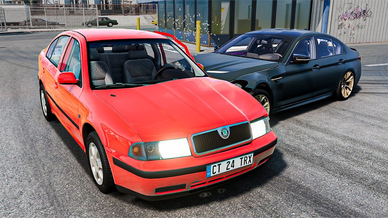 Accidente Realiste cu Skoda Octavia si un BMW M5 F90 in BeamNG.Drive | Episodul 33