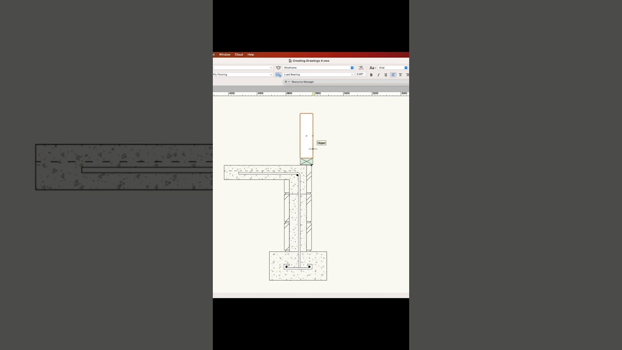 Foundation Drawing Vectorworks 2024 #jonathanpickup #vectorworks