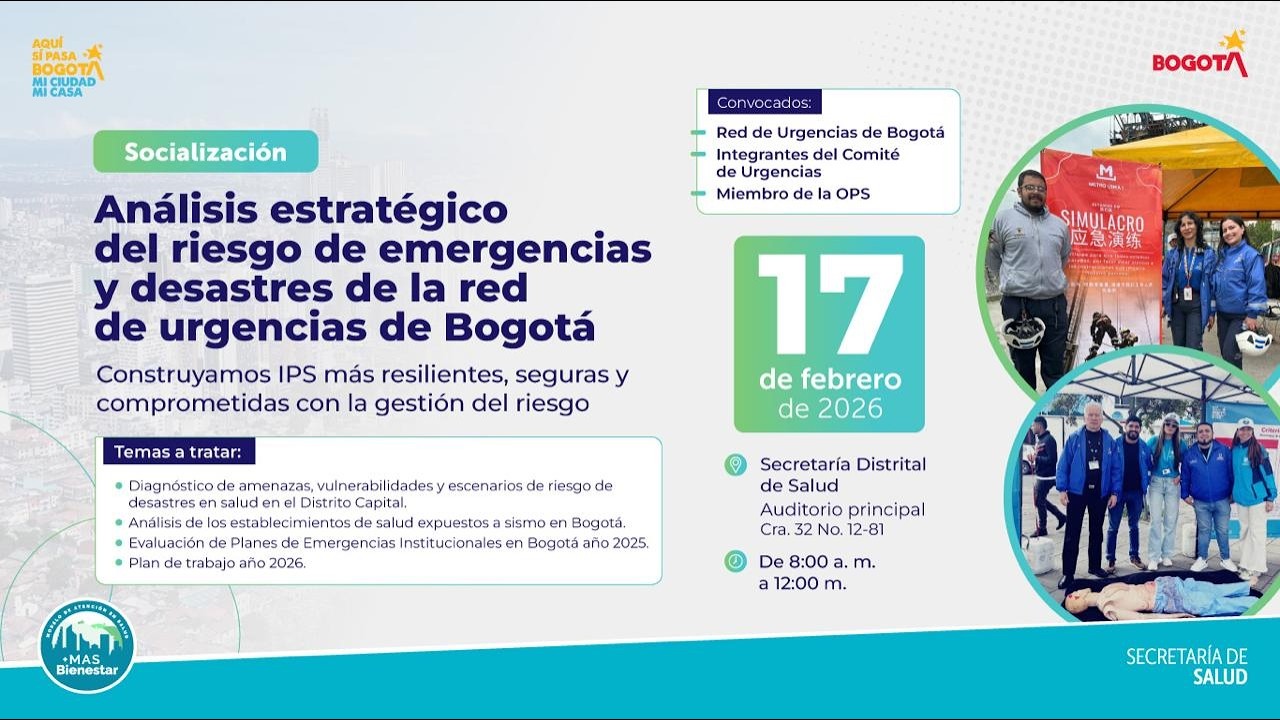 Análisis estratégico del riesgo de emergencias y desastres de la red de urgencias de Bogotá