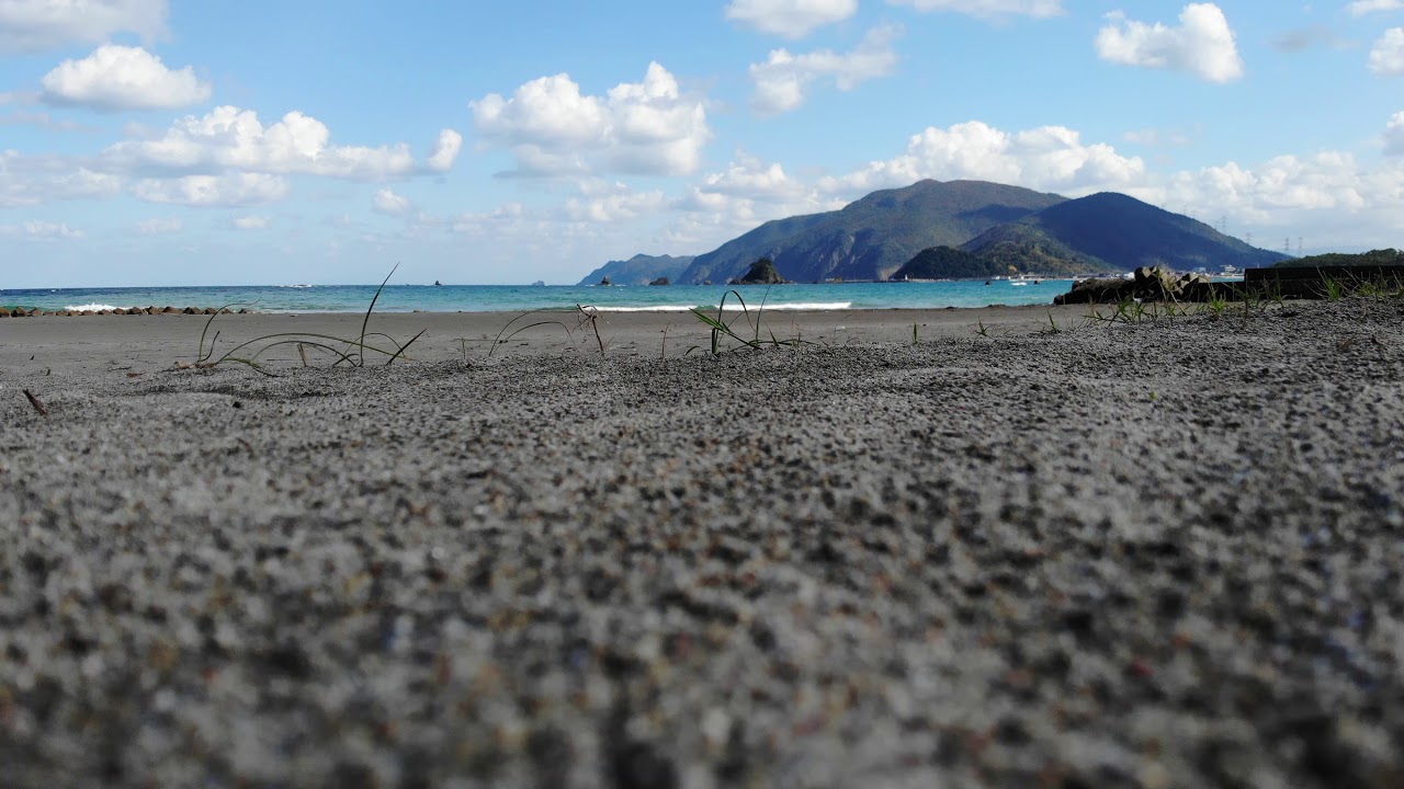 絶景のパワースポット 福井高浜の秋の砂浜 2018