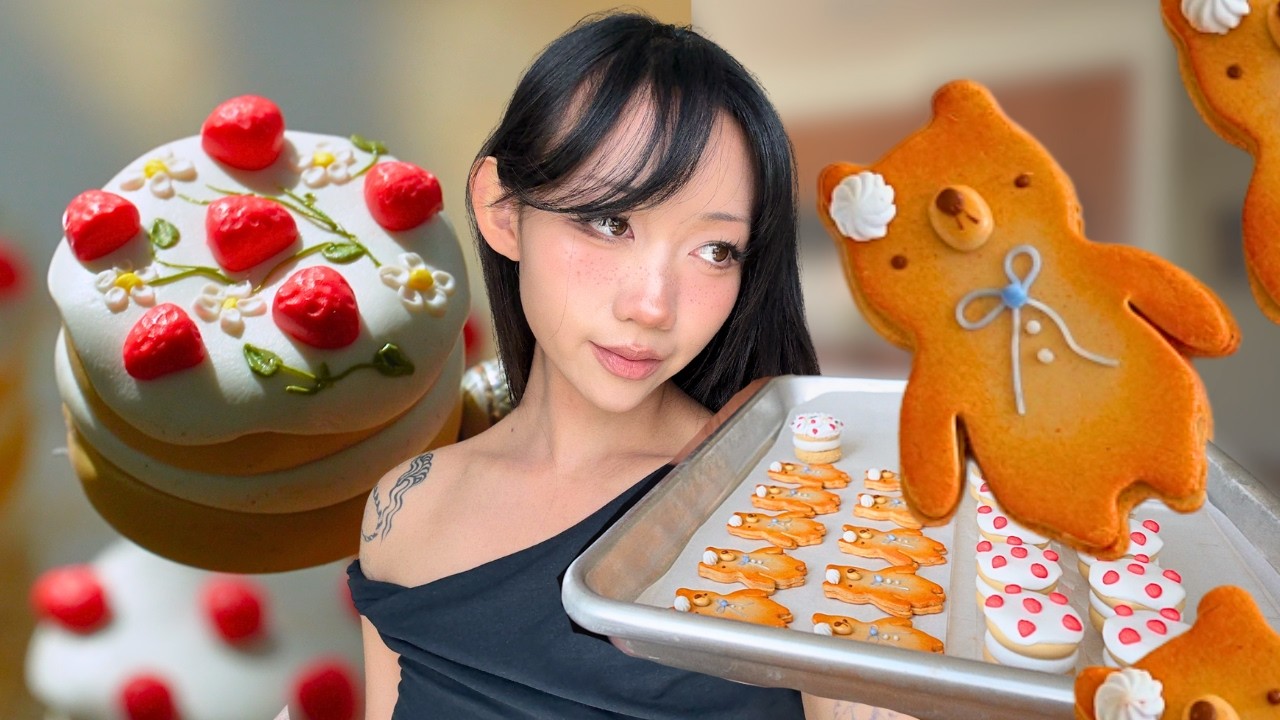 BEING CREATIVE AGAIN 🍰 Sculpting 100 Mini Cakes for Charity! Ep. 1