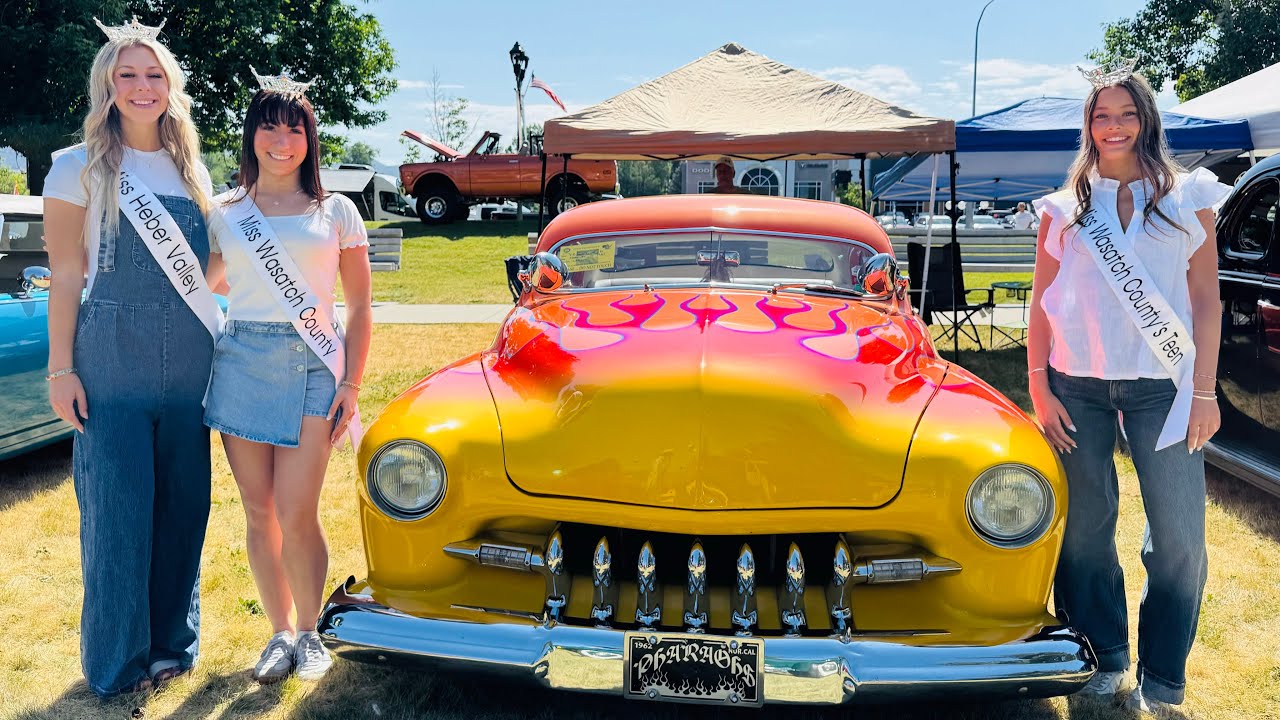 BACK TO THE 5Os CAR SHOW 2025 - CUSTOM & CLASSIC CAR SHOW - HEBER CITY, UTAH (4K)