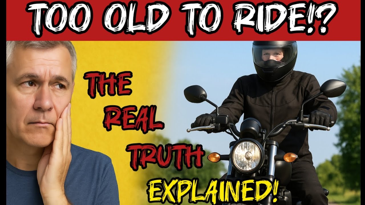 Are you too old to start riding a motorcycle? Short answer: No. Long answer? Watch this...
