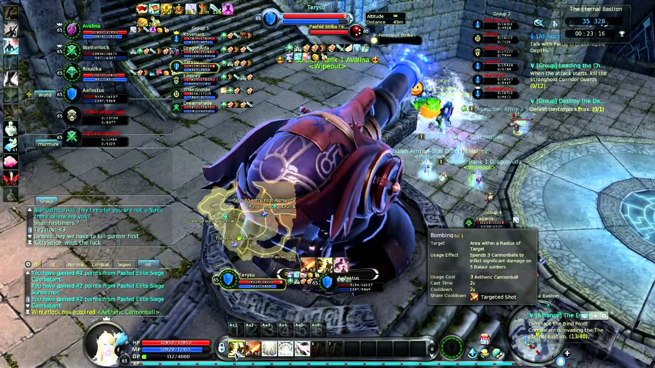 Aion 4.8: EB: I try to make cannon ^^
