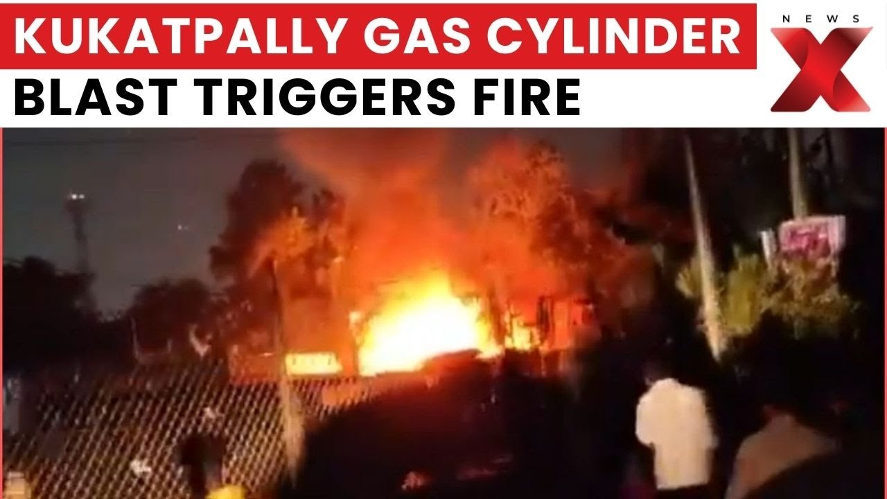 Hyderabad Gas Leak: Major LPG Cylinder Fire in Kukatpally Sparks Explosions, Residents Evacuated