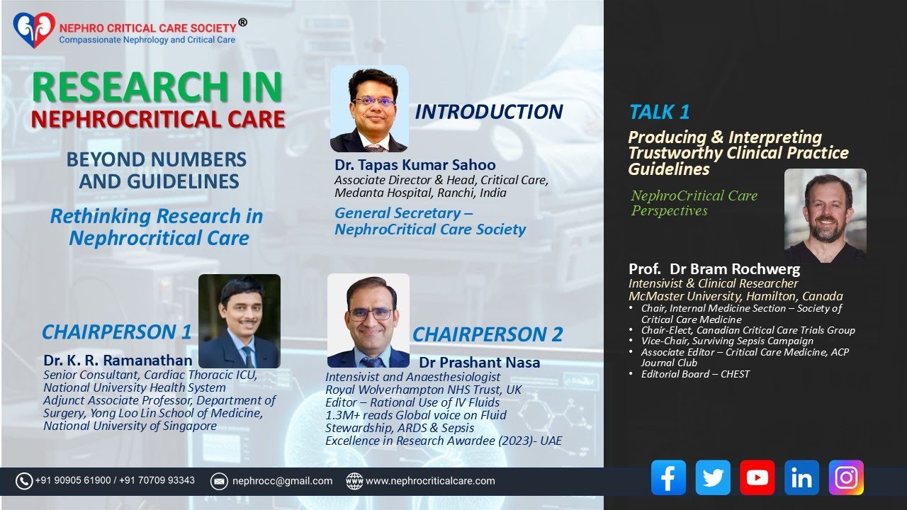 Talk 1 Global Webinar 2026 | Research in Nephrocritical Care (First Ever)
