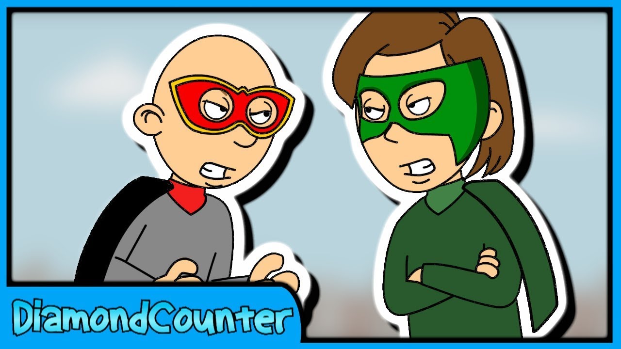 Classic Caillou Becomes a SuperHero And Destroys GoCity And Gets Arrested And Gets Grounded