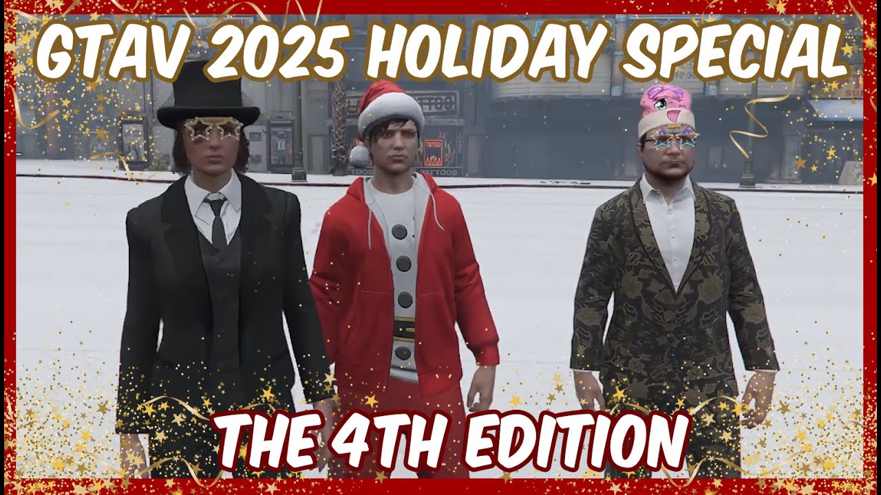Let's play GTAV Holiday's 2025 (Best moments) (Group Stream) - The 4th Edition!