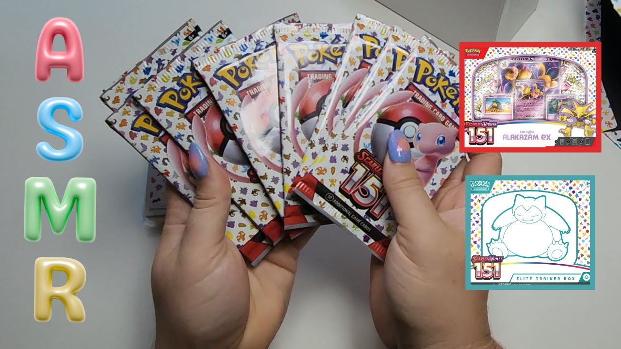 ASMR Pokemon TCG Scarlet & Violet 151 Card Openings