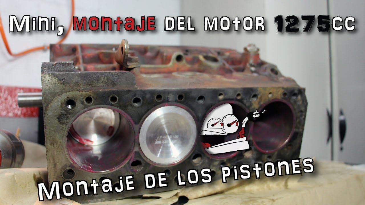 Mini, montaje del motor 1275cc #6: Montaje de los pistones | (En español)