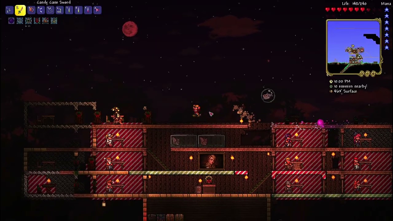 FIRST TIME TERRARIA PLAYER, blood moon and achievements