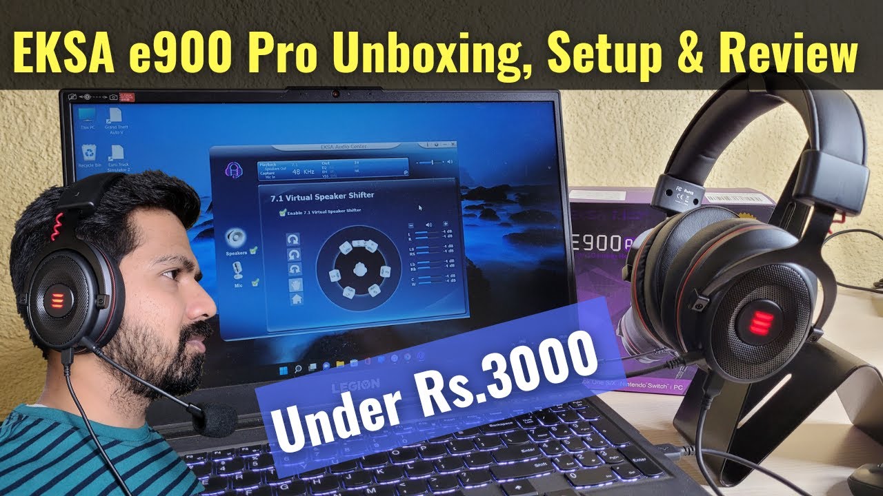 EKSA e900 Pro Unboxing & Review - Gaming Headphone Under Rs.3000 with 7.1 Surround Sound