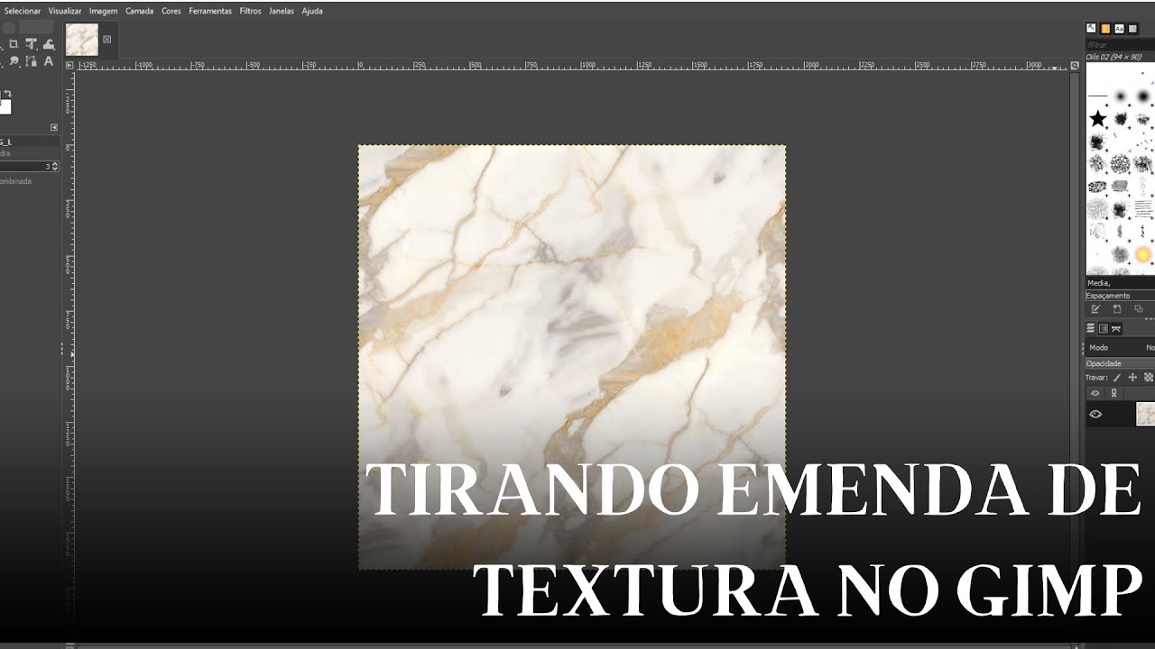 COMO TIRAR EMENDA DE TEXTURA NO GIMP