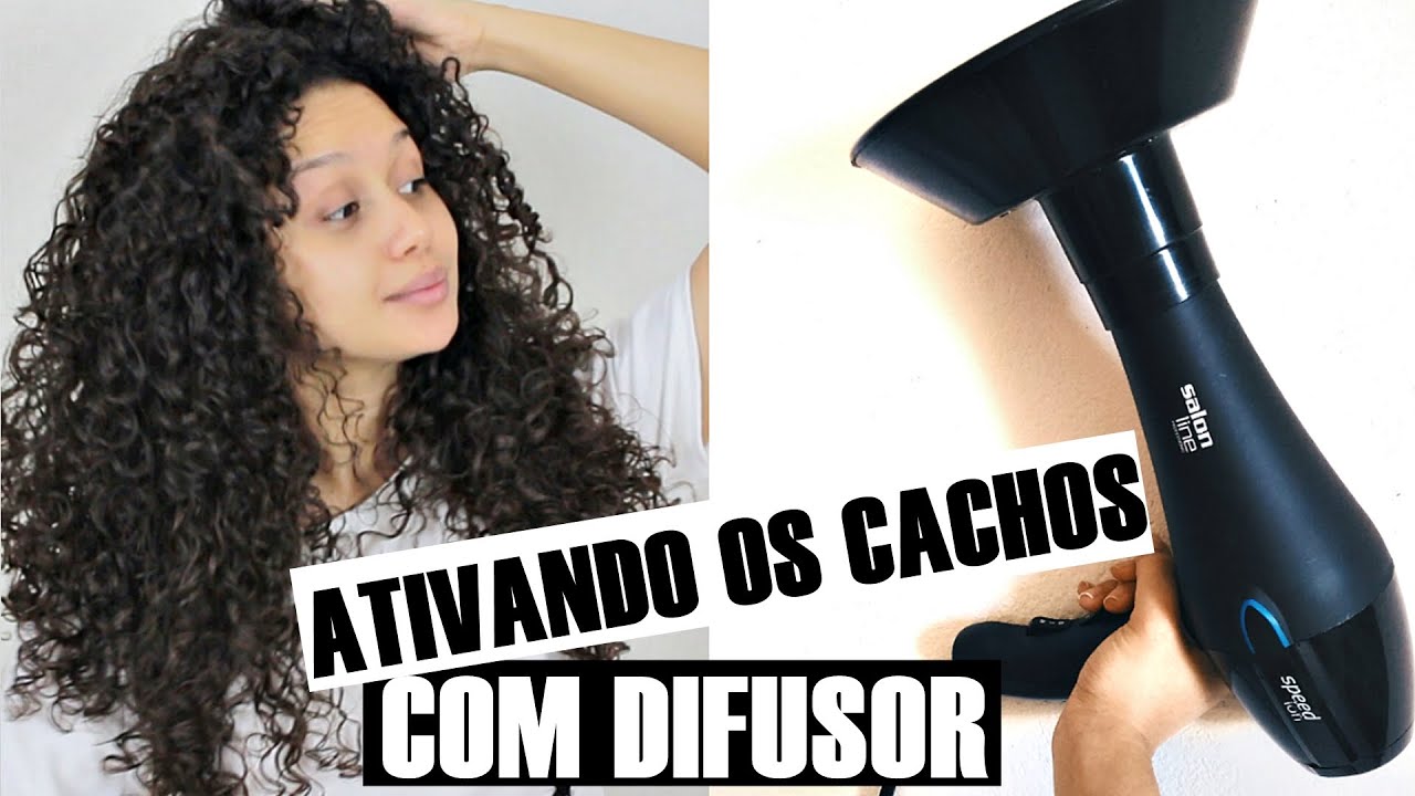 COMO USAR DIFUSOR NOS CABELOS CACHEADOS | Vandressa Ribeiro