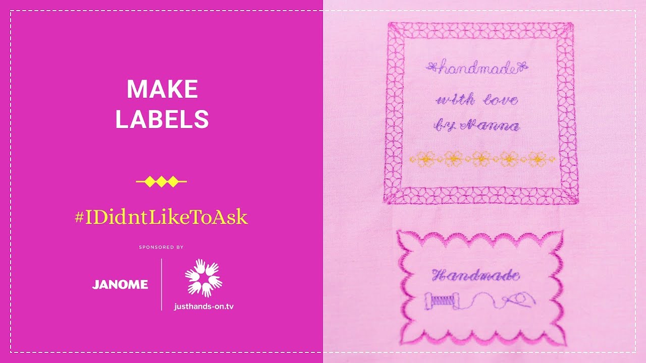 Make Labels for Your Quilt on Your Sewing Machine