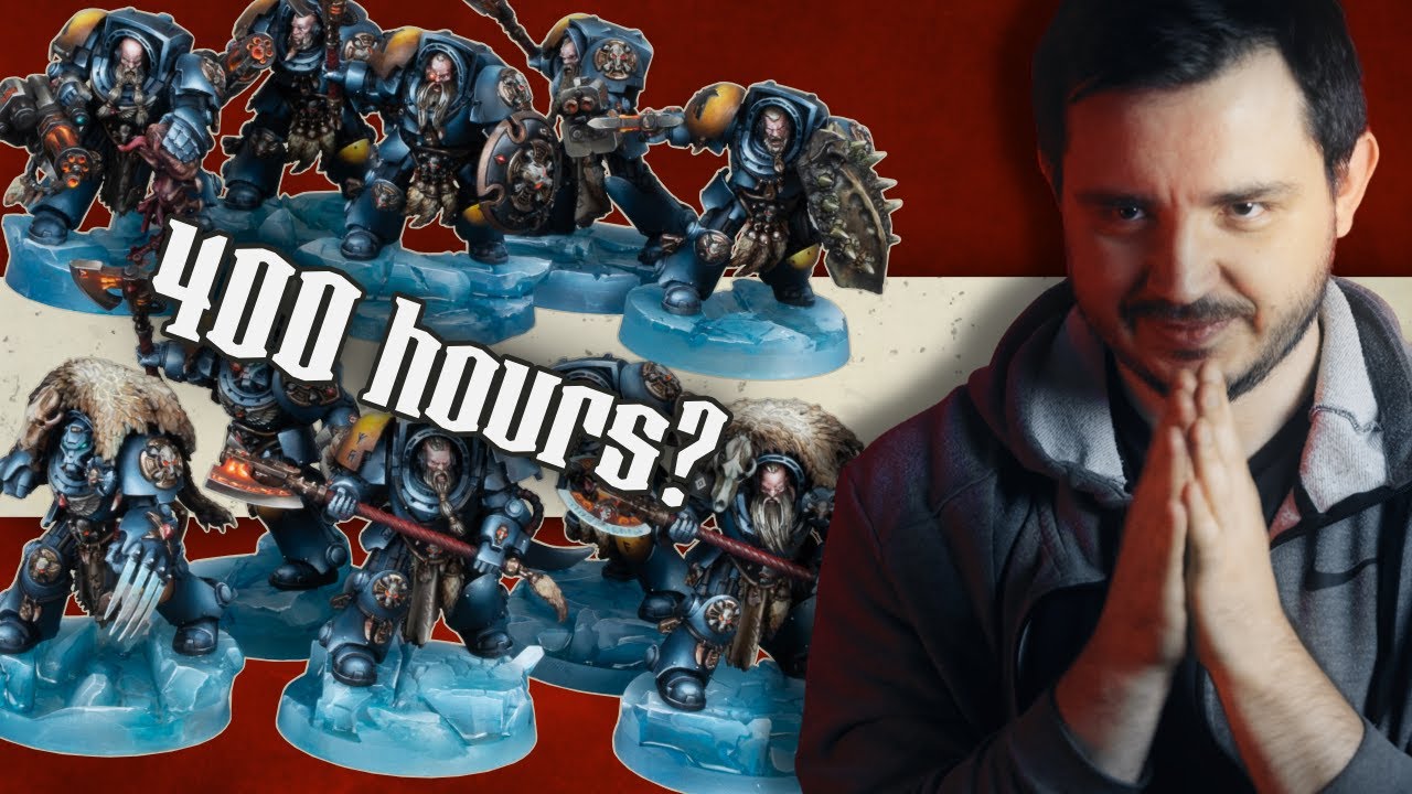 We spent 400 hours painting this SPACE WOLVES army! Crafting Armies in WARHAMMER 40k universe | 4K