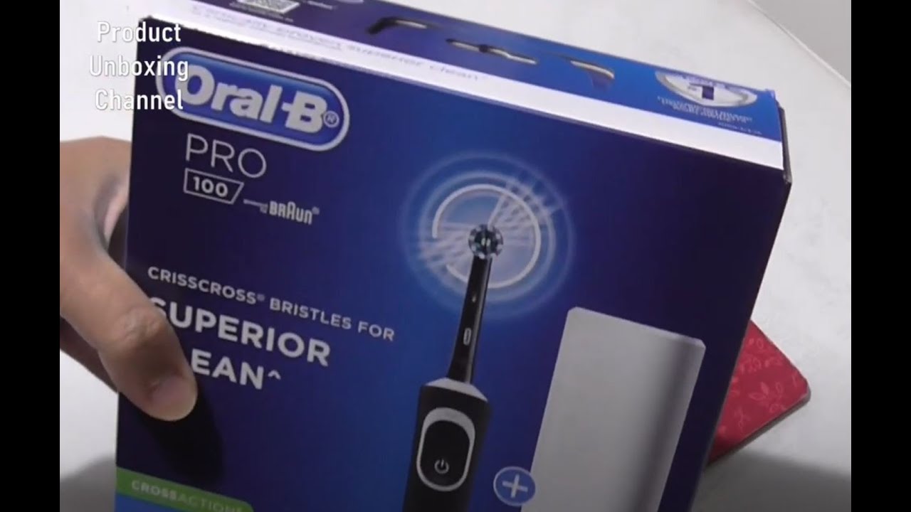 Первый взгляд на аккумуляторную зубную щётку Oral-B Pro 100 | Распаковка продукта