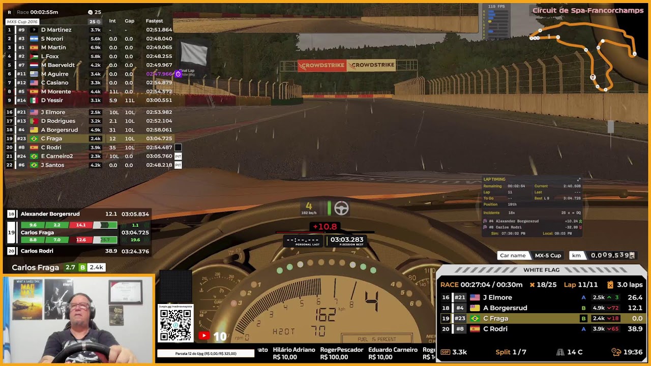 iRacing - LIVE 1031 - Mazdinha em Spa