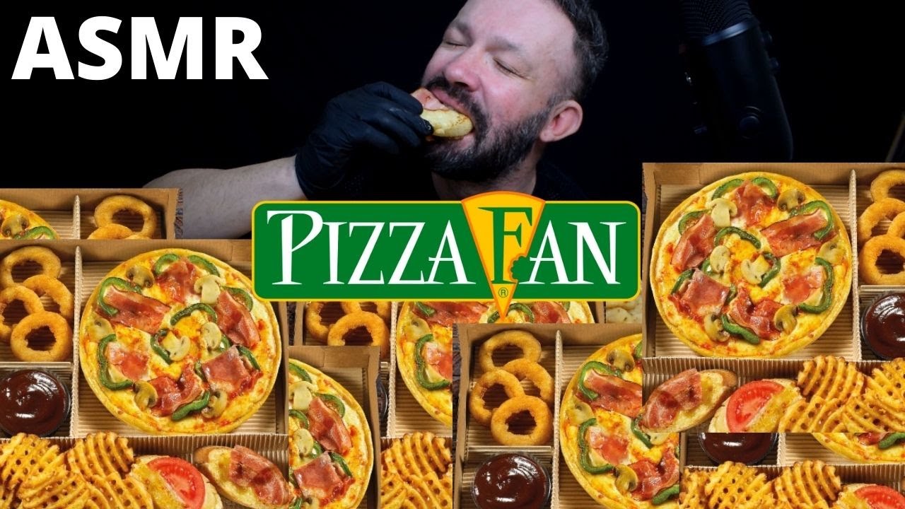 PIZZA FUN SMART BOX ASMR MUKBANG SPECIAL PIZZA, ONION RINGS, CHICKEN NUGGETS, CRUNCHY CHEESE