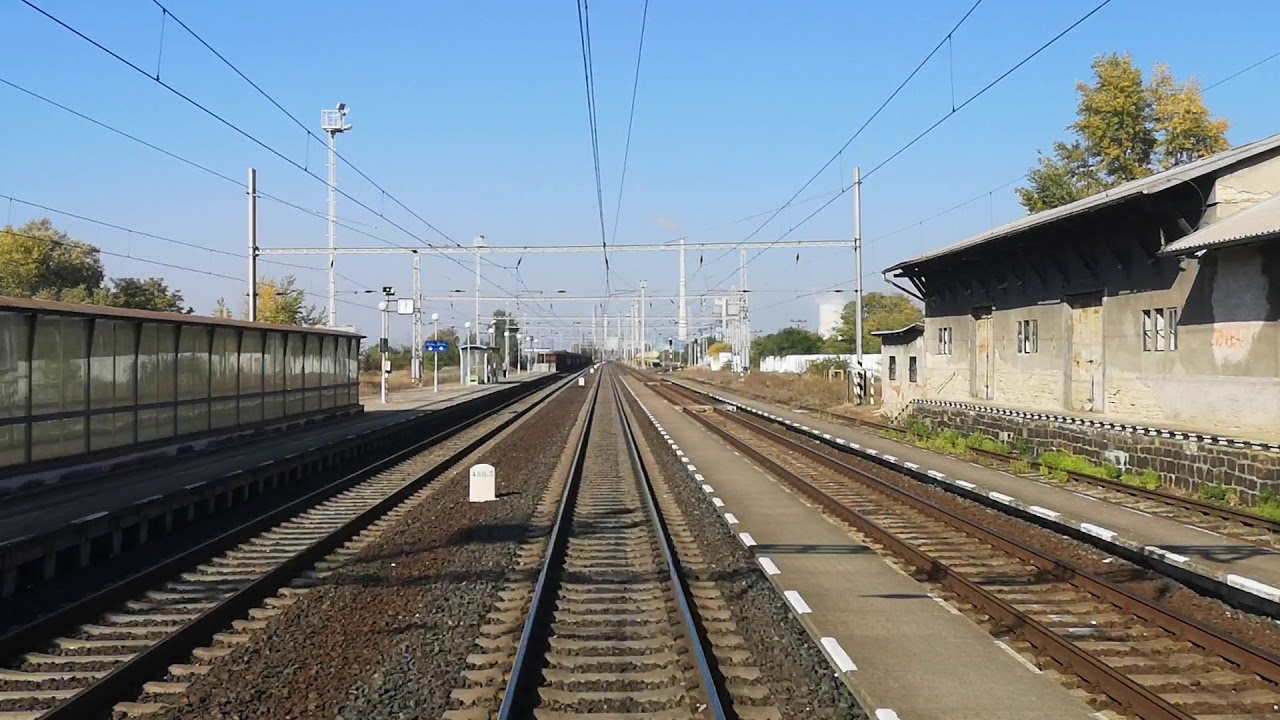 Vraňany - Horn&iacute; Počaply jedeme 90km/h s 831 168-0