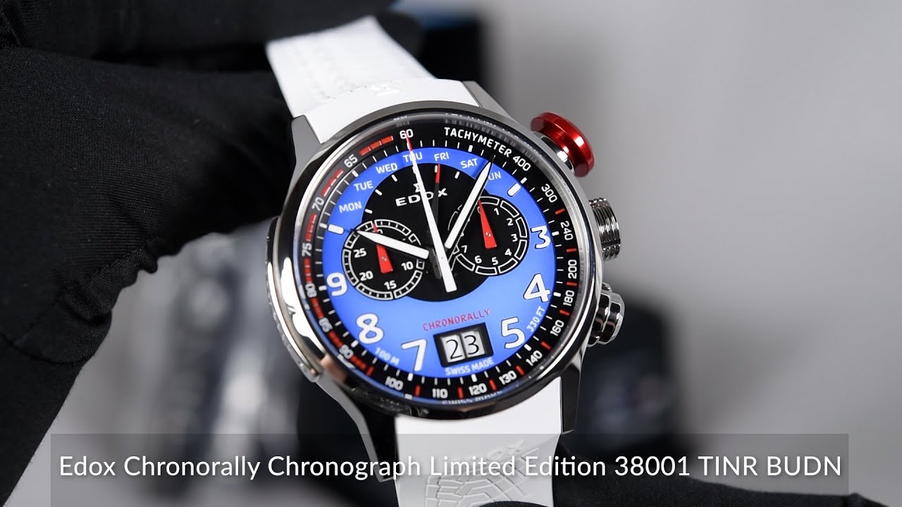 Edox Chronorally Chronograph Limited Edition 38001 TINR BUDN