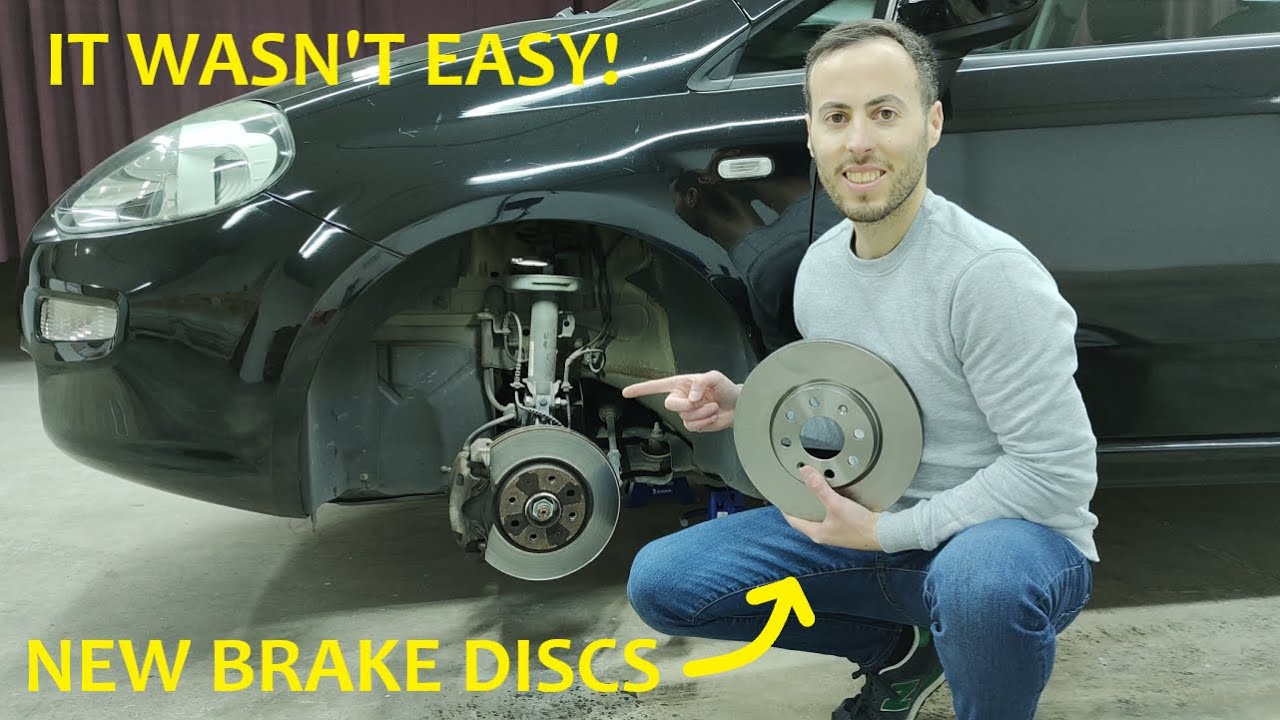 Changing The Brake Discs And Brake Pads On My Girlfriends 2016 Fiat Punto 199