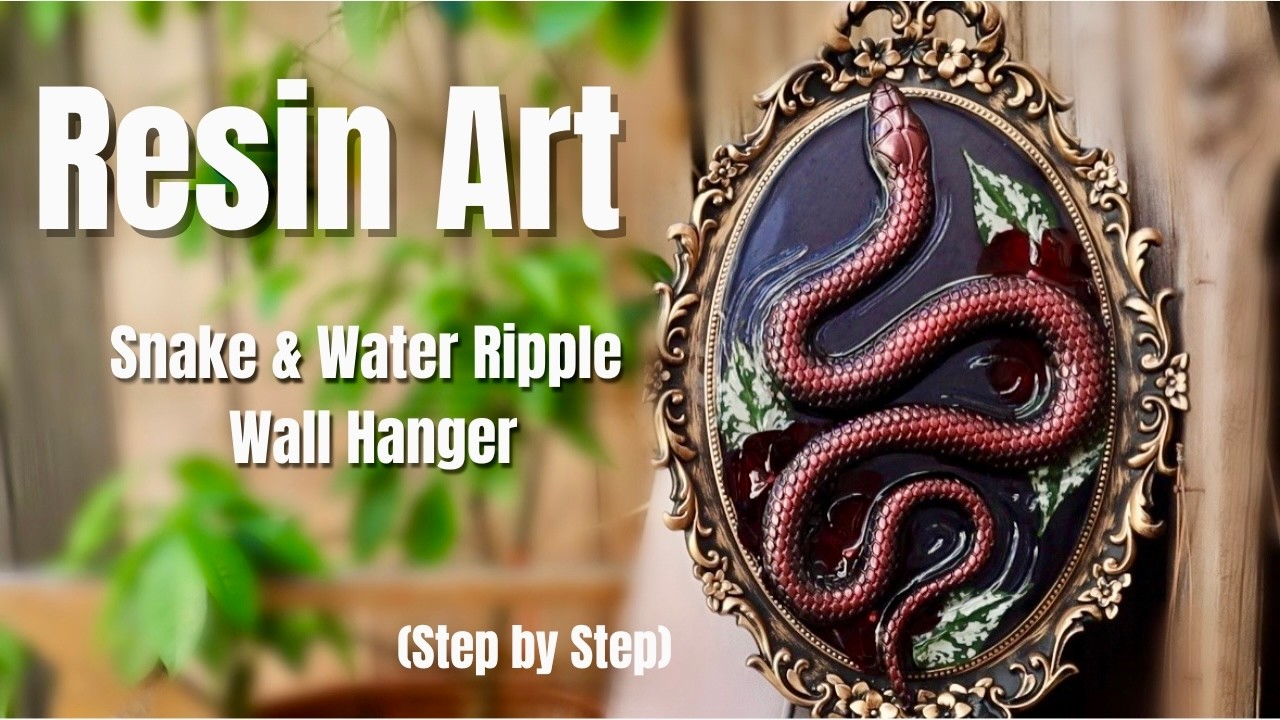 Don't Miss This One! (Step by Step Resin Snake and Water Ripple DIY)
