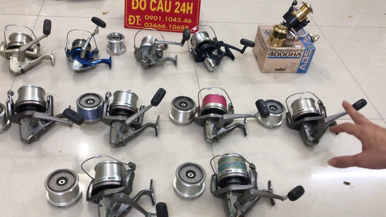 Máy Câu Cá Nhật Bãi Hàng Hoả Tiến, Cối Nông Dùng Câu Lục, Biển Daiwa, Shimano...