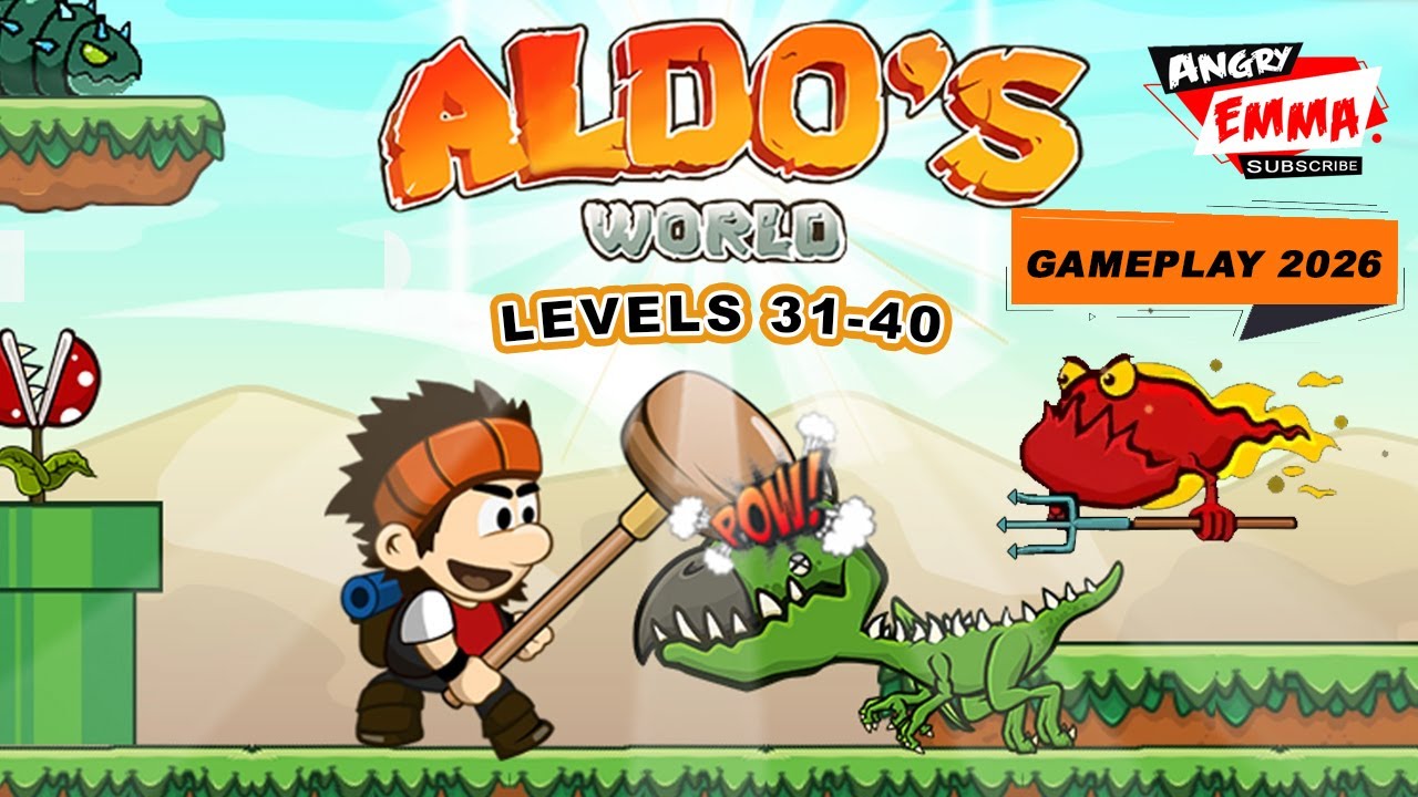 Aldo's World - Levels 31-40 + BOSS (gameplay 2026)