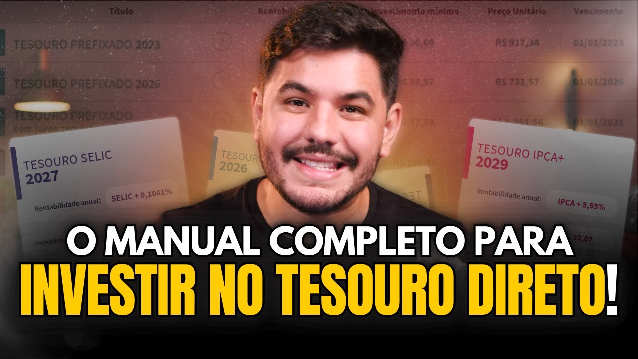 AULA COMPLETA DE TESOURO DIRETO +B&Ocirc;NUS RENDA+ E EDUCA+ (PASSO A PASSO PARA INVESTIR)