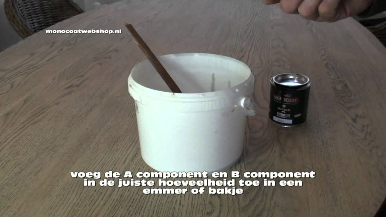 Demo:Monocoatwebshop massief eiken tafel behandelen