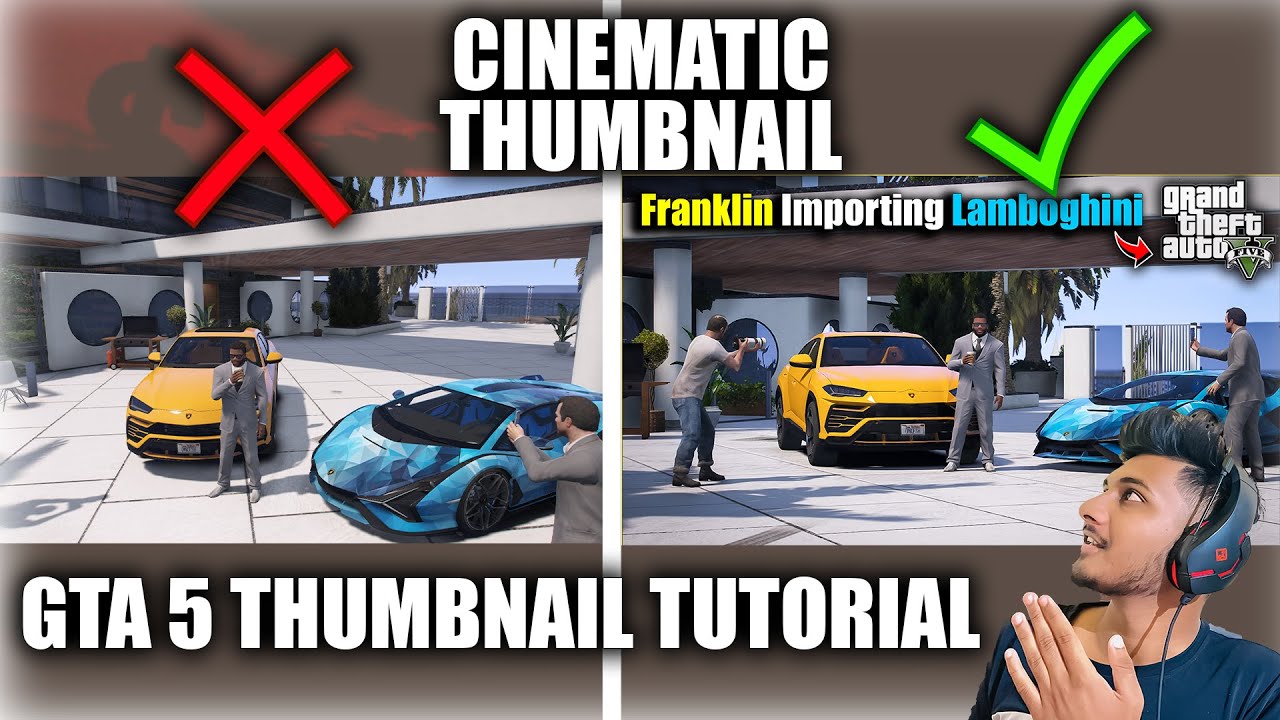 How To Make Cinematic GTA 5 Thumbnails | Rockstar Editor Tutorial #cinematic #thumbnailedit #gta5mod